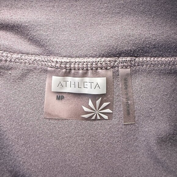 Women's Petite MP Athleta Crescendo Tiered Skirt in Gray Asymmetrical Hem - Picture 5 of 7